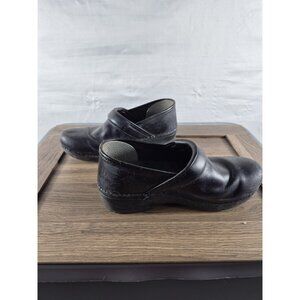Dansko XP 20 Women's Black Leather Professional Nursing Clogs Shoes Size 9